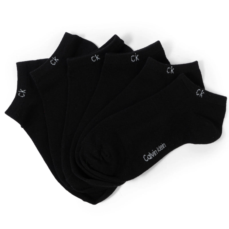 CALVIN KLEIN COTTON ANKLE 3-PACK SOCKS SU23