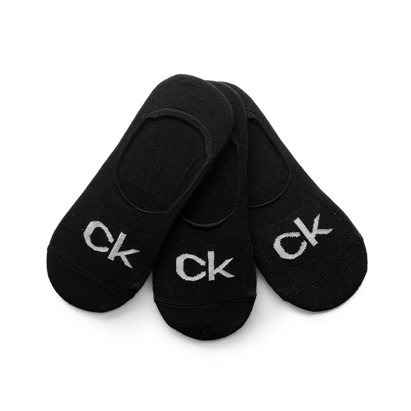 CALVIN KLEIN COTTON ANKLE 3-PACK SOCKS SU26
