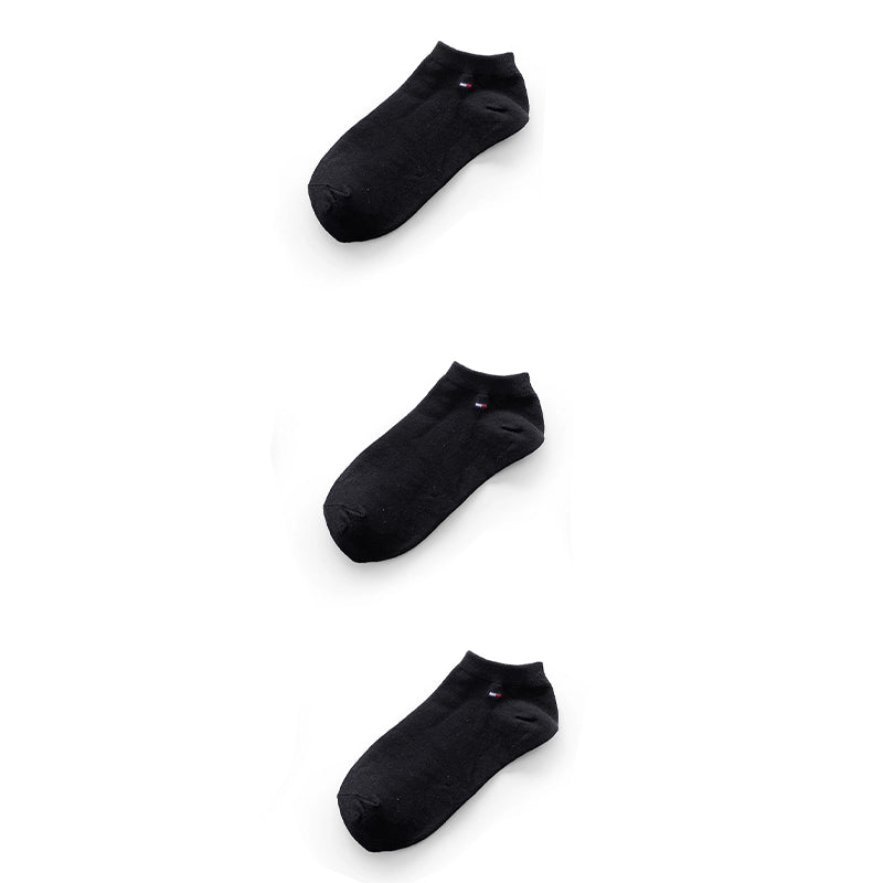 TOMMY HILFIGER COTTON ANKLE 3-PACK SOCKS SU10