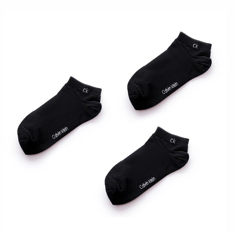 CALVIN KLEIN COTTON ANKLE 3-PACK SOCKS SU23