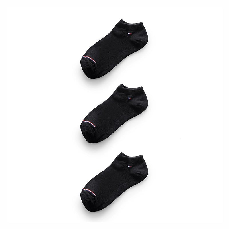 TOMMY HILFIGER COTTON ANKLE 3-PACK SOCKS SU05