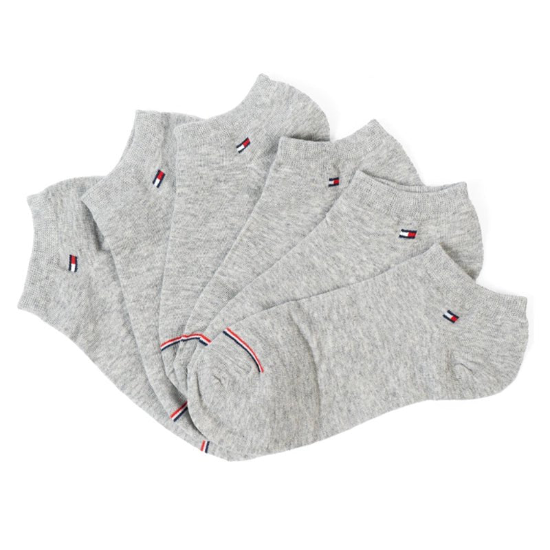 TOMMY HILFIGER COTTON ANKLE 3-PACK SOCKS SU06