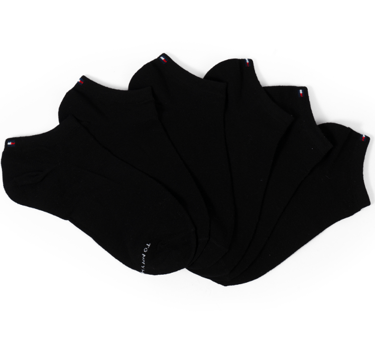 TOMMY HILFIGER COTTON ANKLE 3-PACK SOCKS SU09