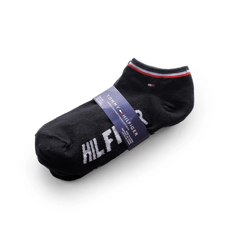 TOMMY HILFIGER COTTON ANKLE 3-PACK SOCKS SU15